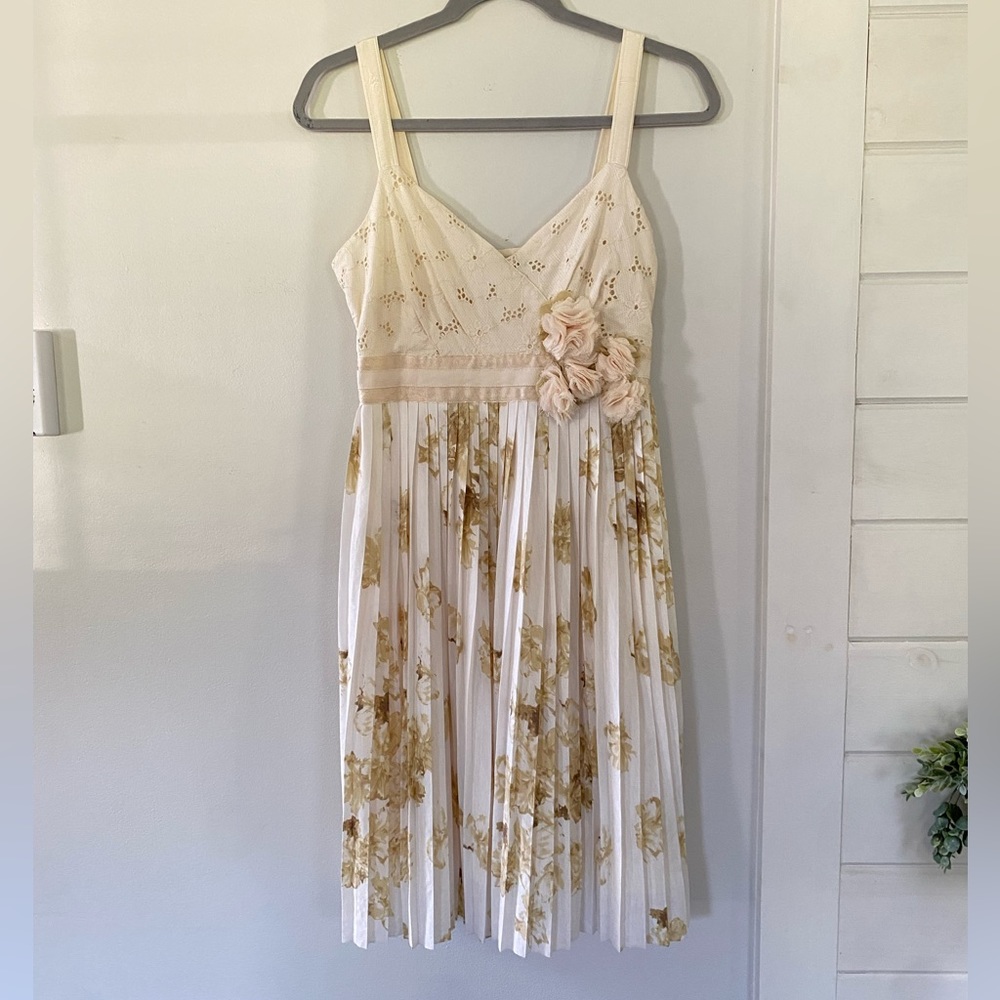 Anthropologie Deletta Tea and Sweets Floral Dress